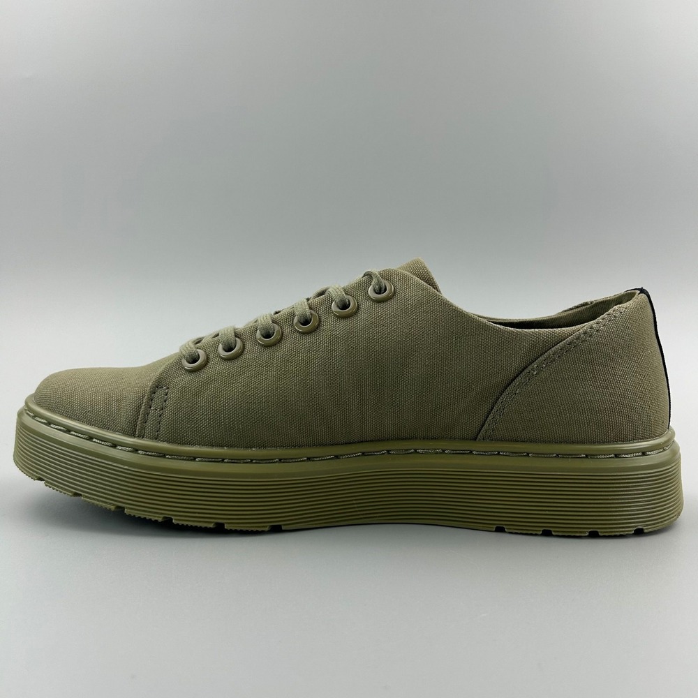 Dr. Martens Dante Canvas Men Size 8 / Women Size 9 Muted Olive Green Shoes NEW - Picture 2 of 6
